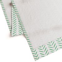 green inky vertical herringbone | large scale