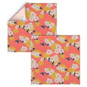 Cherry Blossom Dots - Coral