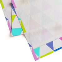 Modern Bright Triangle Quilt Wholecloth