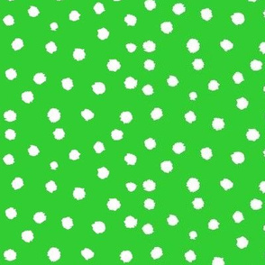 Painted Polka Dot //Lime