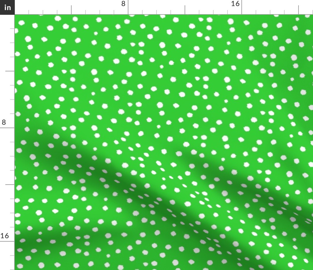 Painted Polka Dot //Lime