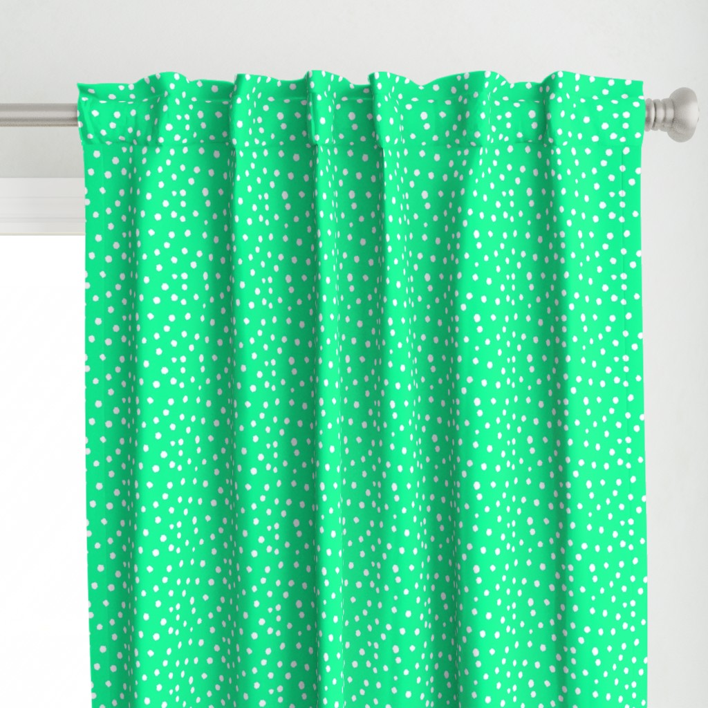 Painted Polka Dot //Electric Mint