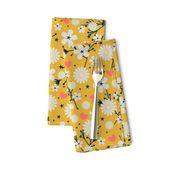 Dancing Blossom - Yellow (large print)