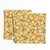 Dancing Blossom - Yellow (large print)