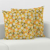 Dancing Blossom - Yellow (large print)