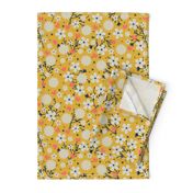 Dancing Blossom - Yellow (large print)