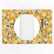 Dancing Blossom - Yellow (large print)