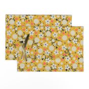 Dancing Blossom - Yellow (large print)