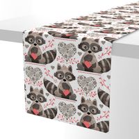 Raccoon's Valentine - Coral - Large Scale Client Requested