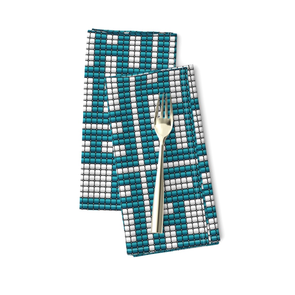 Breeze Blocks beads mid-century modern desert blue white