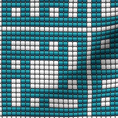 Breeze Blocks beads mid-century modern desert blue white