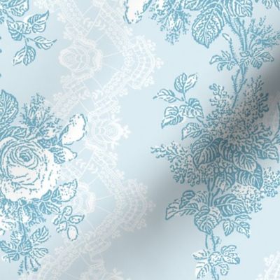 Virginia Toile aqua