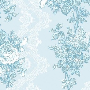 Virginia Toile aqua