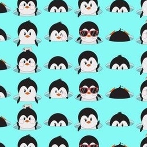 Peeking Penguins
