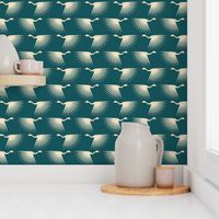 Art Deco Cranes - Small Small (4" wallpaper)