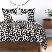 Cheetah day fabric, animal print, abstract art, artist designed, home decor, home dec, interior design trend fabric - rose gold 