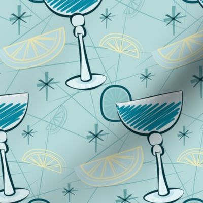 Blue cocktails