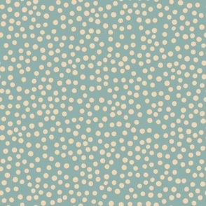 Just Polka Dots (blue and cream)