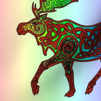 Celtic Rainbow Moose