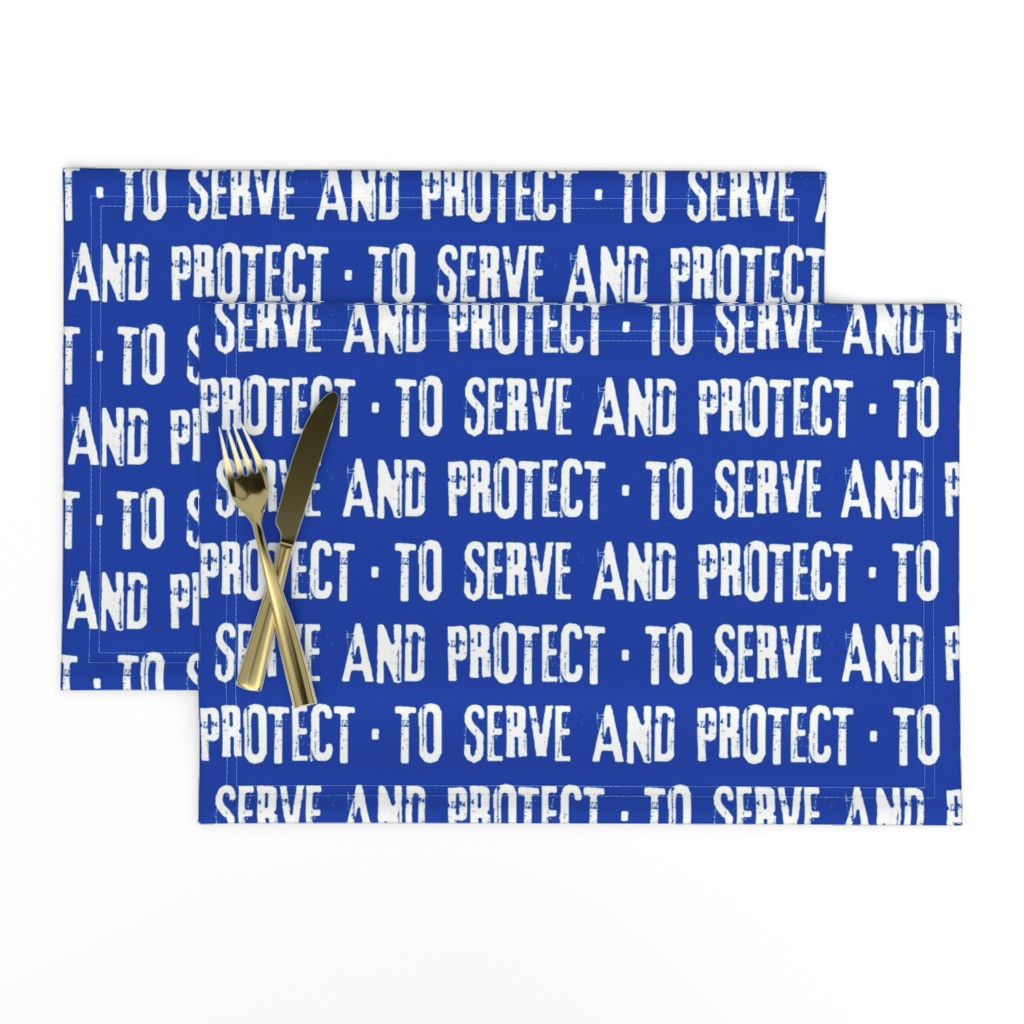 Serve and Protect (blue) LAD19