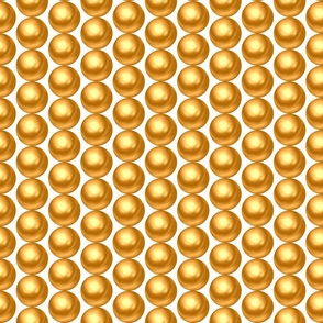 Gold pearls 3D jewels Wedding Fabric