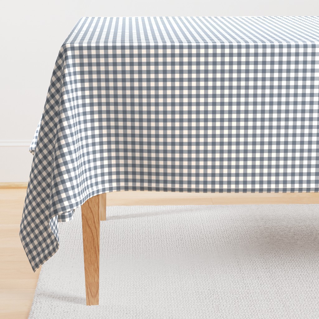 farmhouse plaid blue