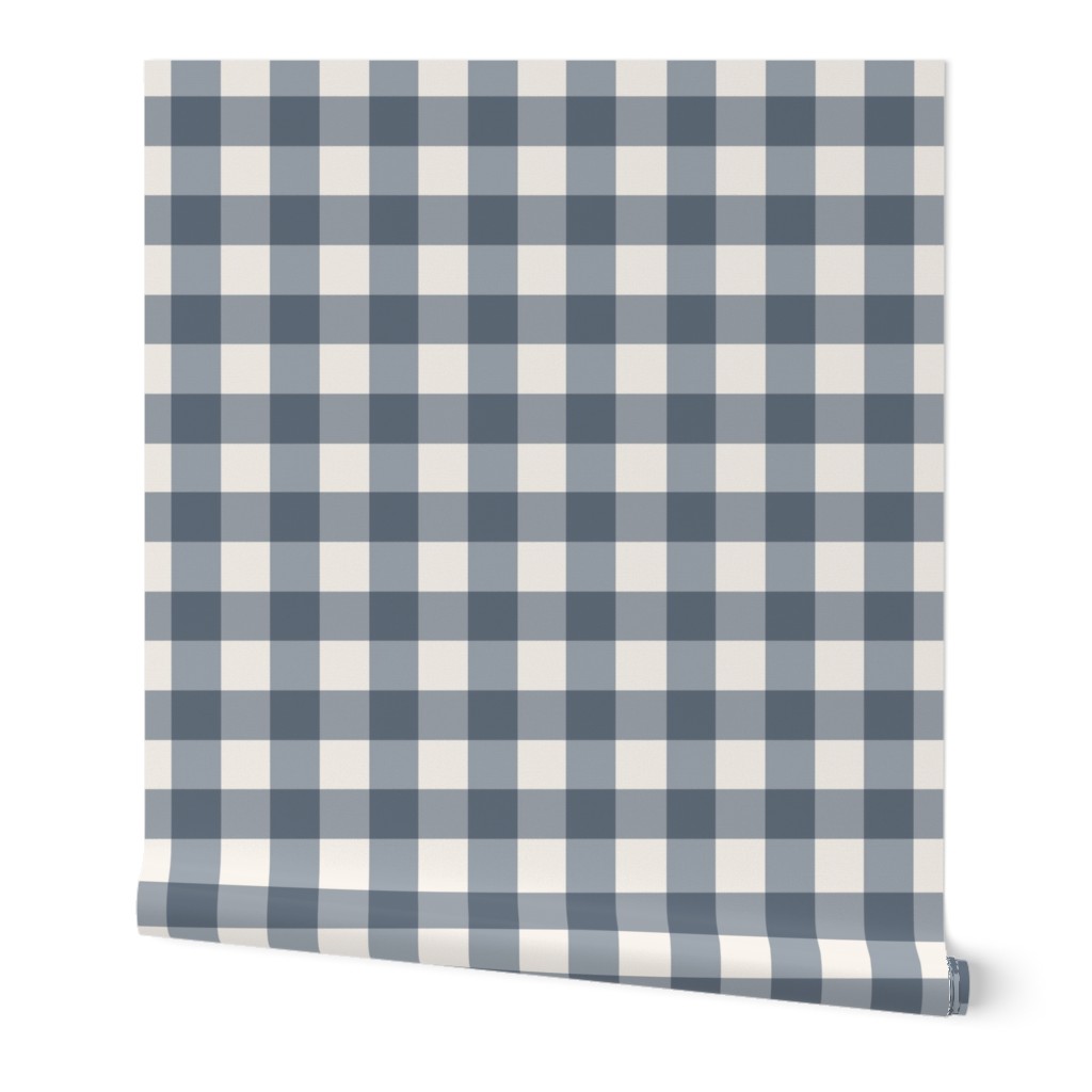 farmhouse plaid blue