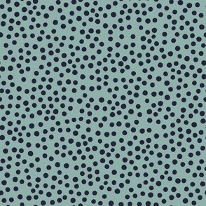 Just Polka Dots (blue and navy)
