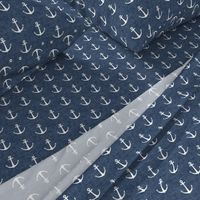 anchors on dark blue - nautical - LAD19