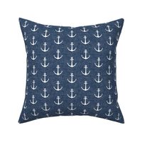 anchors on dark blue - nautical - LAD19