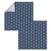 anchors on dark blue - nautical - LAD19