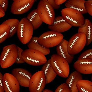 Endless footballs fall sports pattern