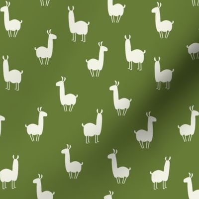 Llamas small olive green