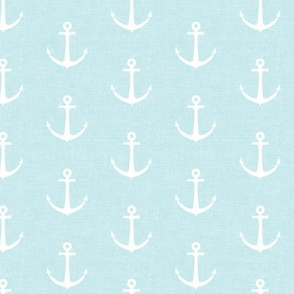 anchors on baby blue - nautical - LAD19