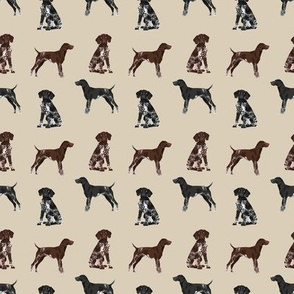 SMALL - german shorthaired pointer dogs fabric - gsp fabric, gsp dog, cute dog, black and white gsp, liver gsp, dog fabric