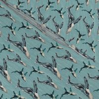 Blue Whale Linen - Small