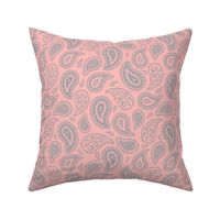 Paisley Meadow - Coral Silver