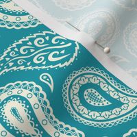 Paisley Meadow - Buttercream Teal