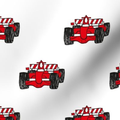 Formula 1 red racing cars 