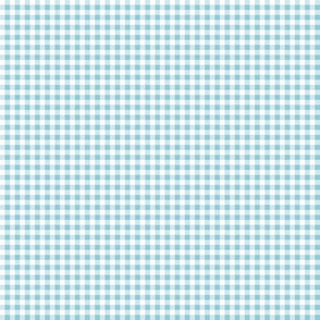 Micro Gingham aqua