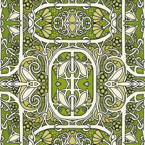 Seventies Green with Victorian Theme