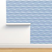 4" Blue and White Stripes