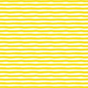 4" Bright Yellow and White Stripes