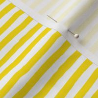 8" Bright Yellow and White Stripes