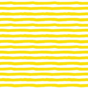 8" Bright Yellow and White Stripes