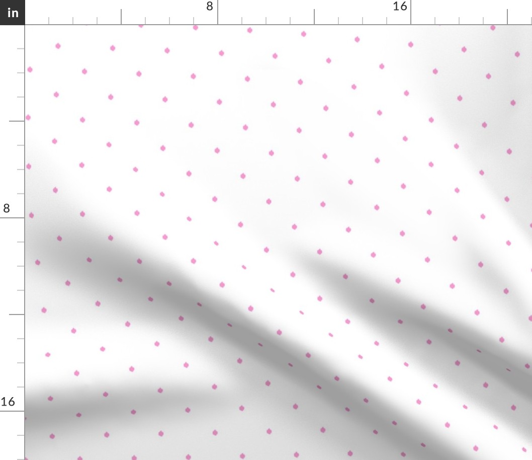 8" Bubblegum Pink Dots