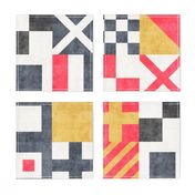 Vintage Maritime Flags Patchwork - Nautical Themed - LAD19