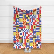 Maritime Flags Patchwork - Nautical Themed - LAD19