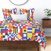 Maritime Flags Patchwork - Nautical Themed - LAD19