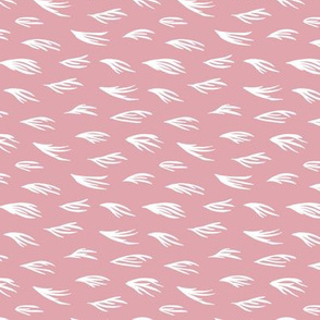 Wind in the woods abstract minimal twigs and branch print fresh summer pink girls